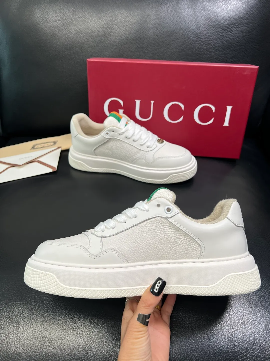 Men's shoes 💰780 Gucci high quality top crafts Gucci counter new original factory configuration, imported cowhide fabric from Italy, imported cowhide lining, breathable and comfortable, sole: original factory special supply original sole super comfortable, original factory and single goods, welcome to compare, code number 38-44 (customized 45)